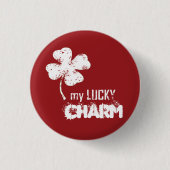 Mein Glücksspiel-Charm-Kleeblatt-Button-Button Button (Vorderseite)