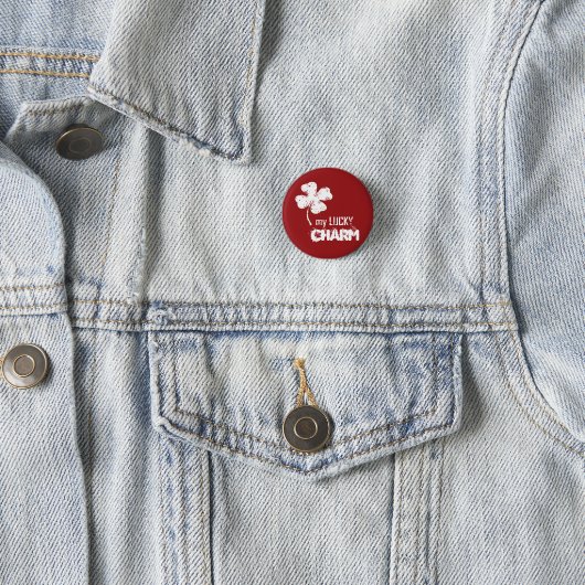 Mein Glücksspiel-Charm-Kleeblatt-Button-Button Button (Beispiel)