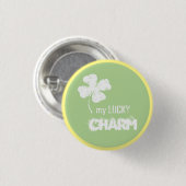 Mein Glücksspiel-Charm-Kleeblatt-Button-Button Button (Vorne & Hinten)