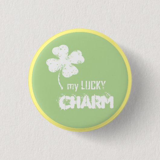 Mein Glücksspiel-Charm-Kleeblatt-Button-Button Button (Vorderseite)