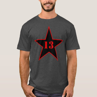 Mein Glücksstern - Nummer 13 - v2 (schwarz) T-Shirt