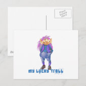 mein Glückstroll Postkarte (Vorne/Hinten)