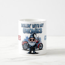 Mein Gnomies Lustiger Motorrad-Gnom Kaffee-Becher