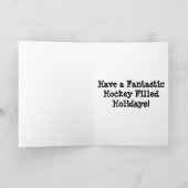 Mein Gockey-Goalie-Zitat Weihnachtskarte Feiertagskarte (Innenseite)