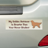Mein golden retriever ist intelligenter als autoaufkleber (Auf Auto)