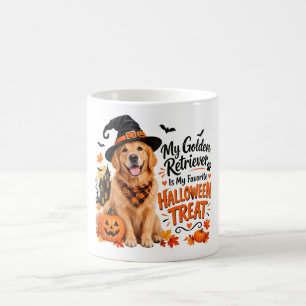 Mein Golden Retriever ist mein Lieblings-HALLOWEEN Kaffeetasse