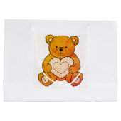 Mein goldener Pflegebär Große Geschenktüte (Rückseite)