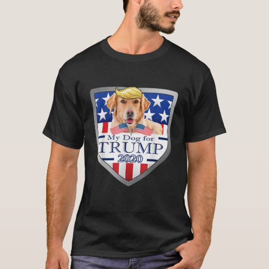 Mein goldener Retriever für Trump T Shirt (Vorderseite)