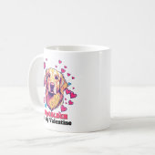 Mein Goldener Retriever ist mein Valentiner Hund N Kaffeetasse (Vorderseite Links)