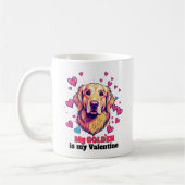 Mein Goldener Retriever ist mein Valentiner Hund N Kaffeetasse (Links)