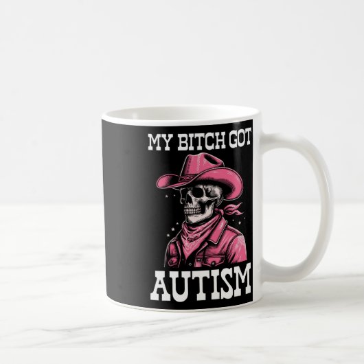 Mein Got Autismus Funny Skeleton Meme Autistic Kaffeetasse (Rechts)