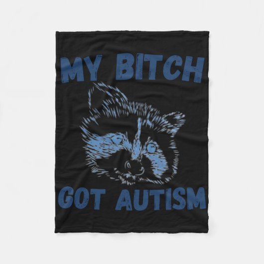 Mein Got Autismus Funny Sprichwort Meme Fleecedecke (Vorderseite)