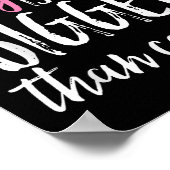 Mein Gott ist größer als das Krebsbewusstsein Chri Poster (Ecke)