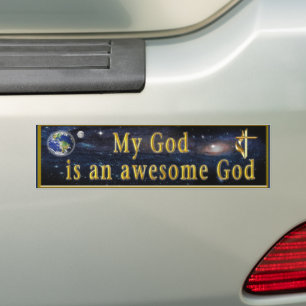 Mein Gott ist phantastischer Gott Autoaufkleber