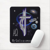 Mein Gott ist phantastischer Gott Mousepad (Mit Mouse)
