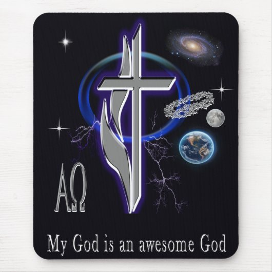 Mein Gott ist phantastischer Gott Mousepad (Vorne)