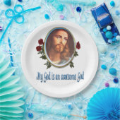 Mein Gott ist phantastischer Gott Pappteller (Party)