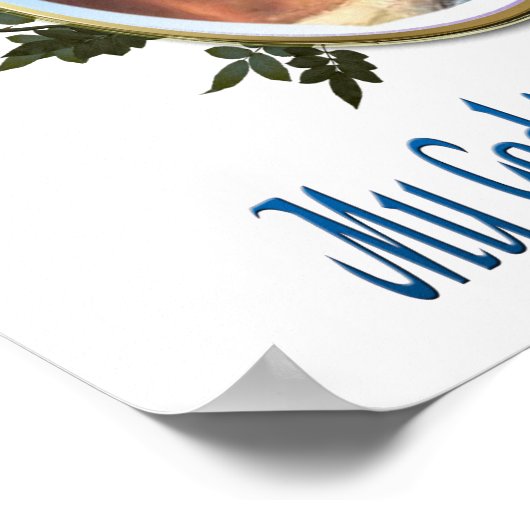 Mein Gott ist phantastischer Gott Poster (Ecke)