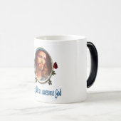 Mein Gott ist phantastischer Gott Verwandlungstasse (VorderseiteRechts)