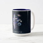 Mein Gott ist phantastischer Gott Zweifarbige Tasse (VorderseiteRechts)