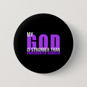 Mein Gott ist stärker als Bauchspeicheldrüsenkrebs Button