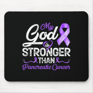 Mein Gott ist stärker als Bauchspeicheldrüsenkrebs Mousepad