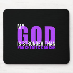 Mein Gott ist stärker als Bauchspeicheldrüsenkrebs Mousepad