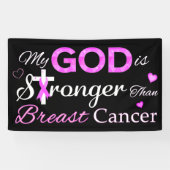 Mein Gott ist stärker als Brustkrebs Banner (Horizontal)