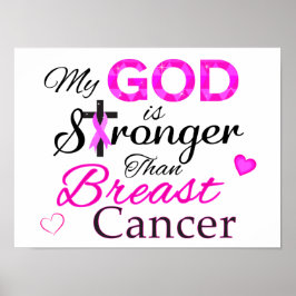 Mein Gott ist stärker als Brustkrebs Poster