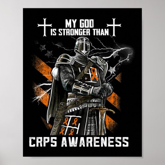 Mein Gott ist stärker als Crps-Bewusstsein Poster (Vorne)