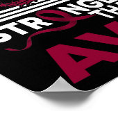 Mein Gott ist stärker als das AVM-Bewusstseinsband Poster (Ecke)