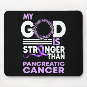 Mein Gott ist stärker als das Bauchspeicheldrüsenk Mousepad