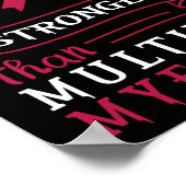 Mein Gott ist stärker als das Bewusstsein des Mult Poster (Ecke)