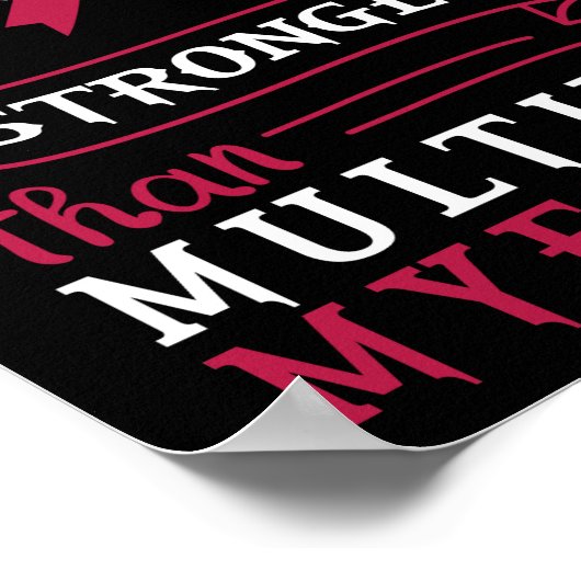 Mein Gott ist stärker als das Bewusstsein des Mult Poster (Ecke)