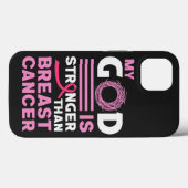 Mein Gott ist stärker als das Bewusstsein für Brus Case-Mate iPhone Hülle (Rückseite (Horizontal))