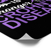 Mein Gott ist stärker als das Bewusstsein für Croh Poster (Ecke)