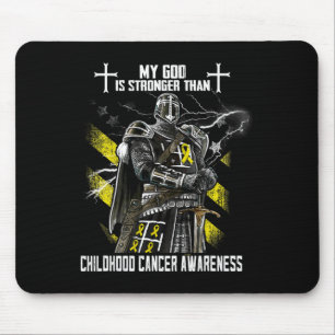 Mein Gott ist stärker als das Bewusstsein für Kreb Mousepad