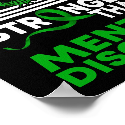 Mein Gott ist stärker als das Bewusstsein für psyc Poster (Ecke)