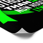 Mein Gott ist stärker als das Lymphom-Tuch ohne Ho Poster (Ecke)