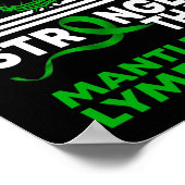 Mein Gott ist stärker als das Mantelzelllymphom Poster (Ecke)