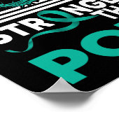 Mein Gott ist stärker als das POTS-Bewusstseinsban Poster (Ecke)