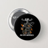 Mein Gott ist stärker als das Rsd Crps Bewusstsein Button (Vorne & Hinten)