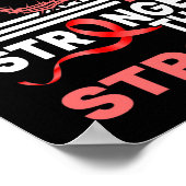 Mein Gott ist stärker als das Stroke Awareness Rib Poster (Ecke)