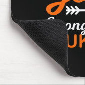 Mein Gott ist stärker als der Leukämiewarner Mousepad (Ecke)