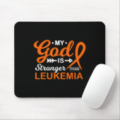 Mein Gott ist stärker als der Leukämiewarner Mousepad (Mit Mouse)