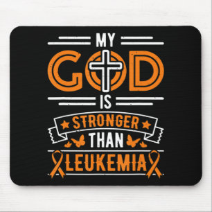 Mein Gott ist stärker als der Überlebende der Leuk Mousepad