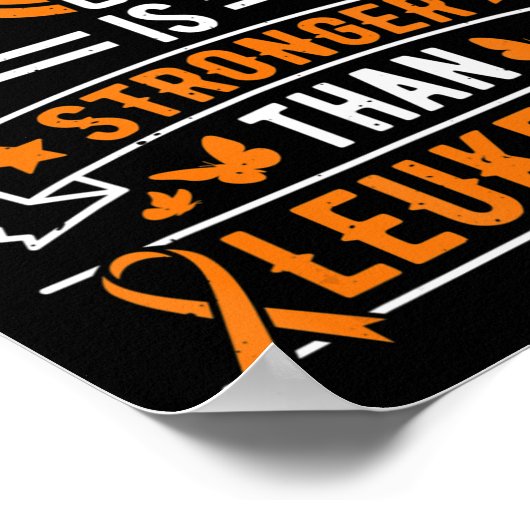 Mein Gott ist stärker als der Überlebende der Leuk Poster (Ecke)