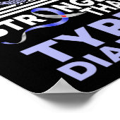 Mein Gott ist stärker als Diabetes Typ 1 Poster (Ecke)