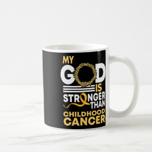 Mein Gott ist stärker als die Krebserkrankung im K Kaffeetasse