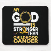 Mein Gott ist stärker als die Krebserkrankung im K Mousepad (Vorne)